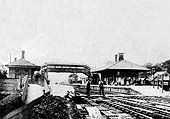 A panoramic view of the original station taken at the turn of the 20th century looking towards Birmingham