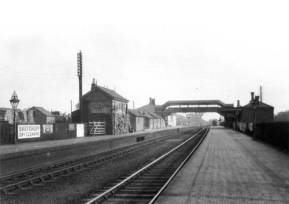 View of the original station looking in the direction of Leamington from the Birmingham end of the down platform