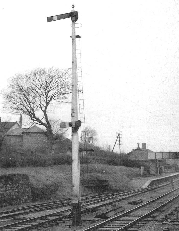 Signal controlling access from the down refuge siding and the main down through the station