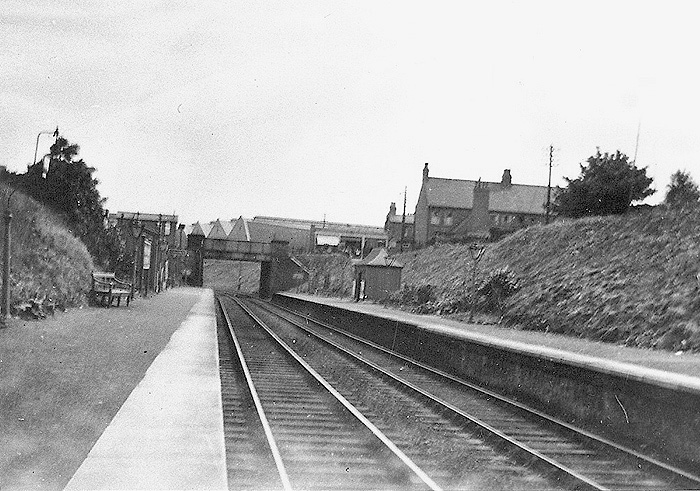 Spring Road Platform looking towards Birmingham on 24th June 1930, just over a year after the platforms had been extended