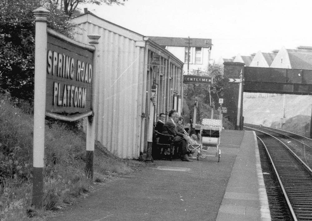 Close up of the replacement main prefabricated passenger facilities on the up platform of Spring Road Platform