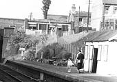 Close up of the basic waiting room found on the down platform constructed from the same corrugated cladding materials used on the up platform building