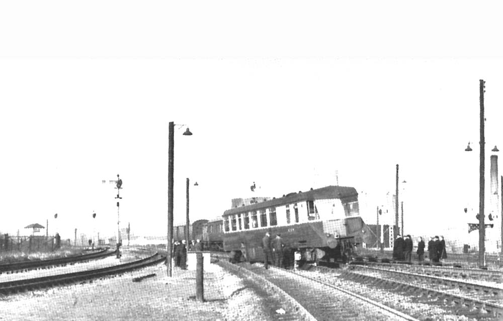 Diesel railcar W20W has become derailed on the crossover at Stratford upon Avon and requires the attention of the Tyesley breakdown train