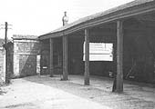 The Beer Shed photographed from the adjacent dock with the public entrance to the goods office via the door on the left
