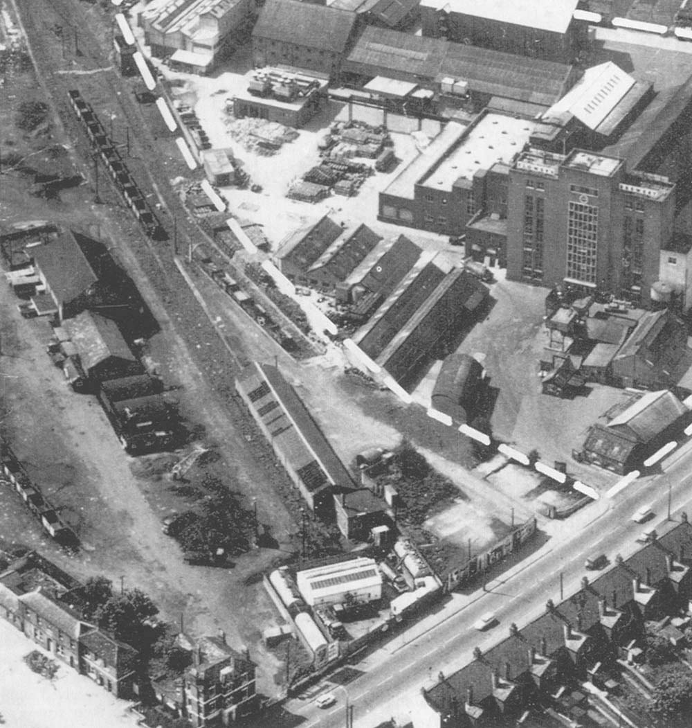 stratford on avon station a 1960s aerial view of the for goods