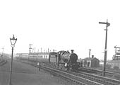 GWR 2-6-0 No 4397 is held by signals whilst at head of a Snow Hill to Stratford on Avon local train on 21st May 1935
