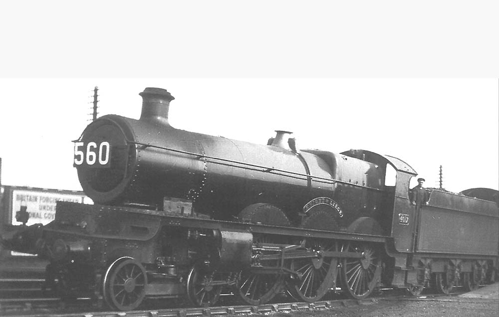 GWR 4-6-0 Star Class No 4017 'Knight of Liege' rests at Stratford on Avon with a Torquay to Birmingham express on 13th July 1935
