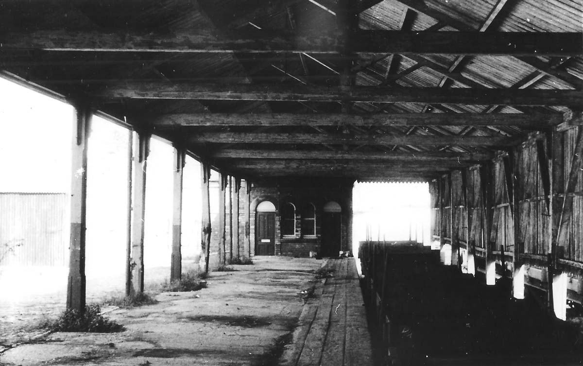Interior of the Beer Shed in Birmingham Road Goods Yard, photographed on 30th April 1966