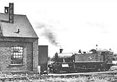 British Railways built 2-6-2T 5101 class large prairie No 4161 standing in front of the engine shed on 20th September 1958