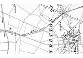 An Ordnance Survey map of Stretton on Fosse station updated in 1900 published in 1903