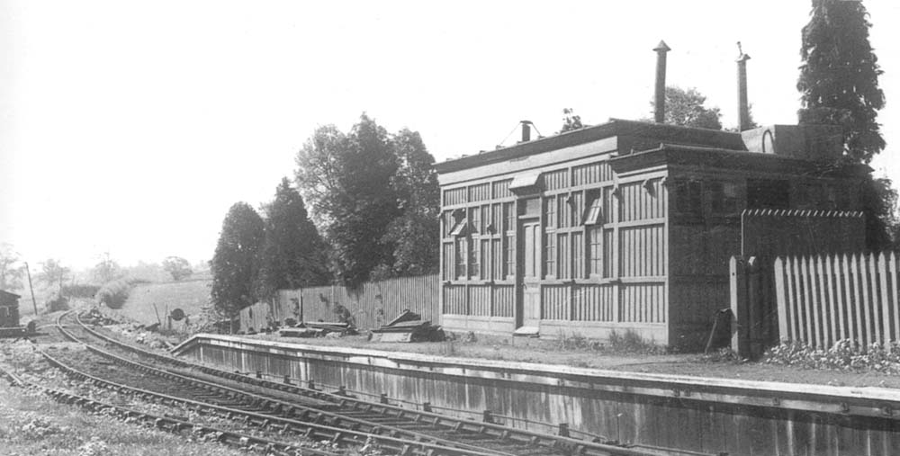 The station building some eighteen years after it closed to passenger traffic and six years to goods traffic