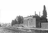 The station building some eighteen years after it closed to passenger traffic and six years to goods traffic