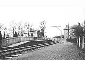 Stretton-on-Fosse looking north towards Shipston-on-Stour with the loading gauge minus its profile ironwork