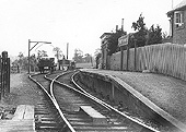 Looking towards Shipston-on-Stour with a covered five-plank wagon standing in the siding awaiting collection by the next Moreton-in-Marsh bound train