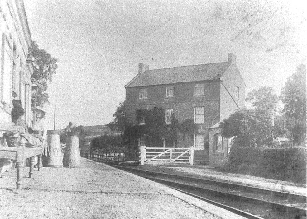 View of the Golden Cross Hotel, the gateway to the goods yard and the weighbridge office