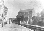 View of the Golden Cross Hotel, the gateway to the goods yard and the weighbridge office