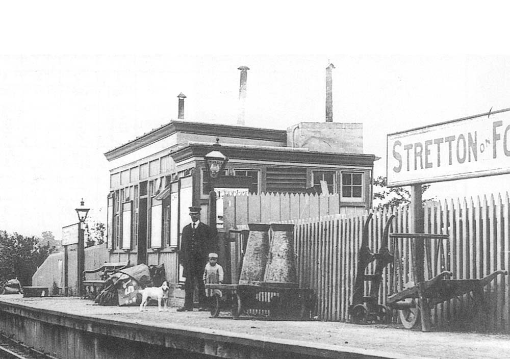 Close up showing the platform cluttered with a range of items reflecting the needs of a single platform station