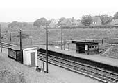Looking in the general direction of Birmingham towards the point where the path from Malthouse Lane joins the down platform