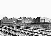 External view of Tyseley's two roundhouses, the approach roads, stabling and the 'factory' prior to the shed being opened in 1908