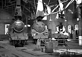 BR Standard Class 5MT, an ex-LMS Class 5 and an ex-GWR Manor Class locomotive on 31st January 1965