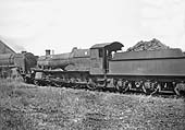 Grimy ex-GWR 4-6-0 78xx Class No 7805 'Broome Manor' is seen stabled at the rear of Tyseley shed