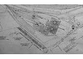 Part of the GWR Property Map showing the proposed Goods Yard infrastructure, the Engine Shed and Signal boxes
