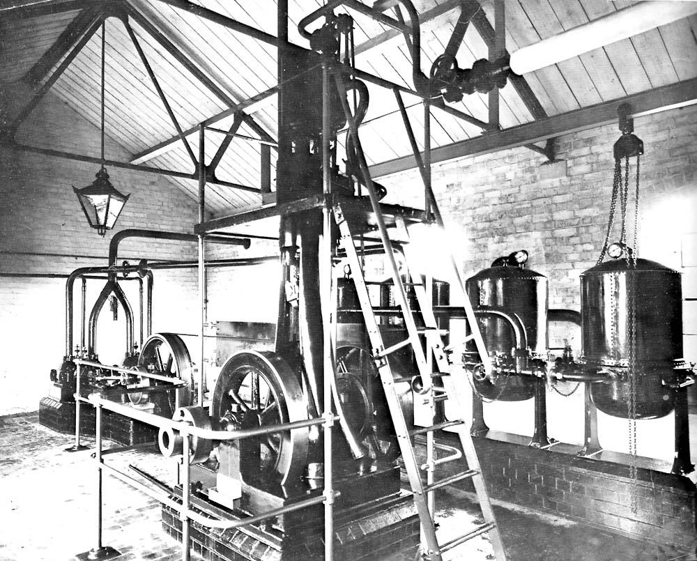 Inside the Engine Room was a belt driven suction pump and a number of associated storage tanks