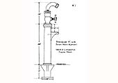 Drawing of the standpipes seen in several photographs of locomotives inside the Tyseley Roundhouse