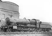 GWR 4-6-0 Grange class No 6853 'Morehampton Grange' is seen on one of the access roads to one of Tyseley's Roundhouses