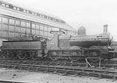 GWR 0-6-0 No 2439, a member of the 2301 class better known as a Dean Goods, stands on one of the stabling roads outside the shed