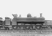 GWR 0-6-0PT No 2714, a member of the 655 class designed by Armstrong, is fitted with a half-cab stands in line at Tyseley shed