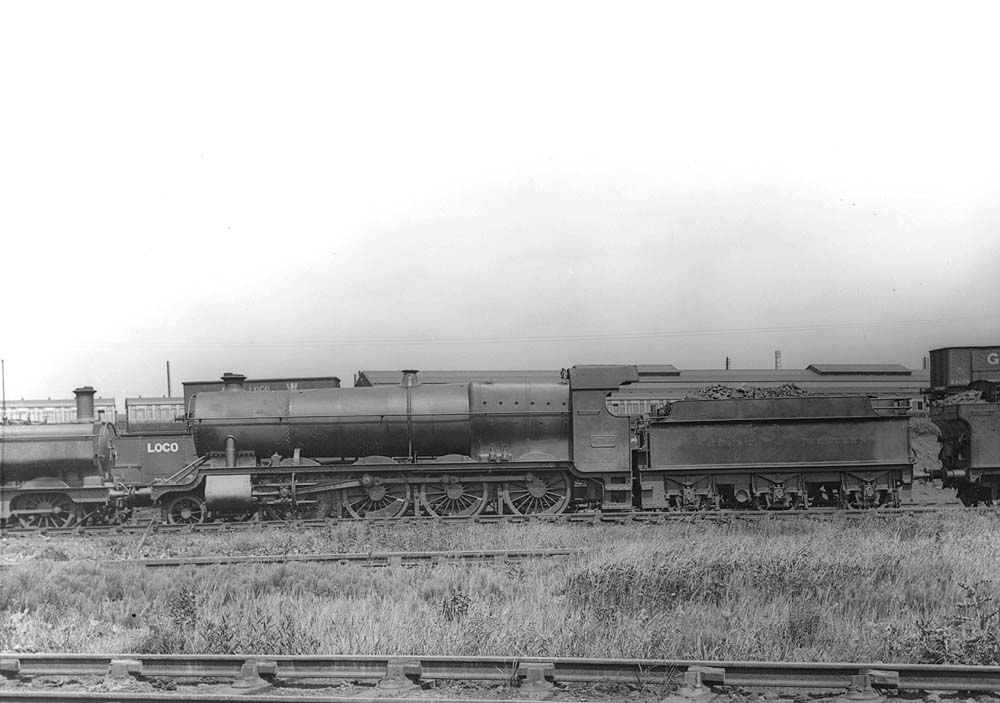 GWR 2-8-0 4701 class No 4704 is seen standing at Tyseley shed prepared for its next turn on Monday