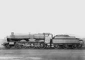 GWR 4-6-0 Saint class No 2979 'Quentin Durwood' is seen standing on shed prepared ready for the for following day's service