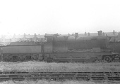 GWR 2-6-0 No 2612, an outside-framed Aberdare class locomotive, is seen standing in the yard at Tyseley shed circa 1932