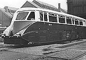 GWR Railcar No 4 is seen standing on one of the direct access roads in to Tyseley Repair workshops as it has maintenance undertaken