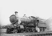 GWR 2-6-0 No 4318, a class 43xx locomotive, is seen coming off Tyseley shed ready for its next turn of service