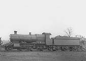 GWR 2-6-0 No 5303, a class 43xx locomotive, is seen coaled and watered ready to commence service the following Monday