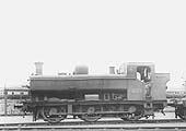 GWR 0-6-0PT No 8784 is seen on shed with the Tyseley carriage sidings in the background in June 1934
