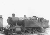 GWR 2-8-2T No 7228, a class 72xx locomotive, is seen standing coaled and watered ready for another day's service