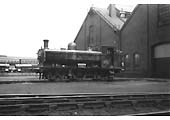 Great Western Railway 0-6-0PT 57xx class Pannier Tank No 5739 outside Tyseley Engine Shed in 1931