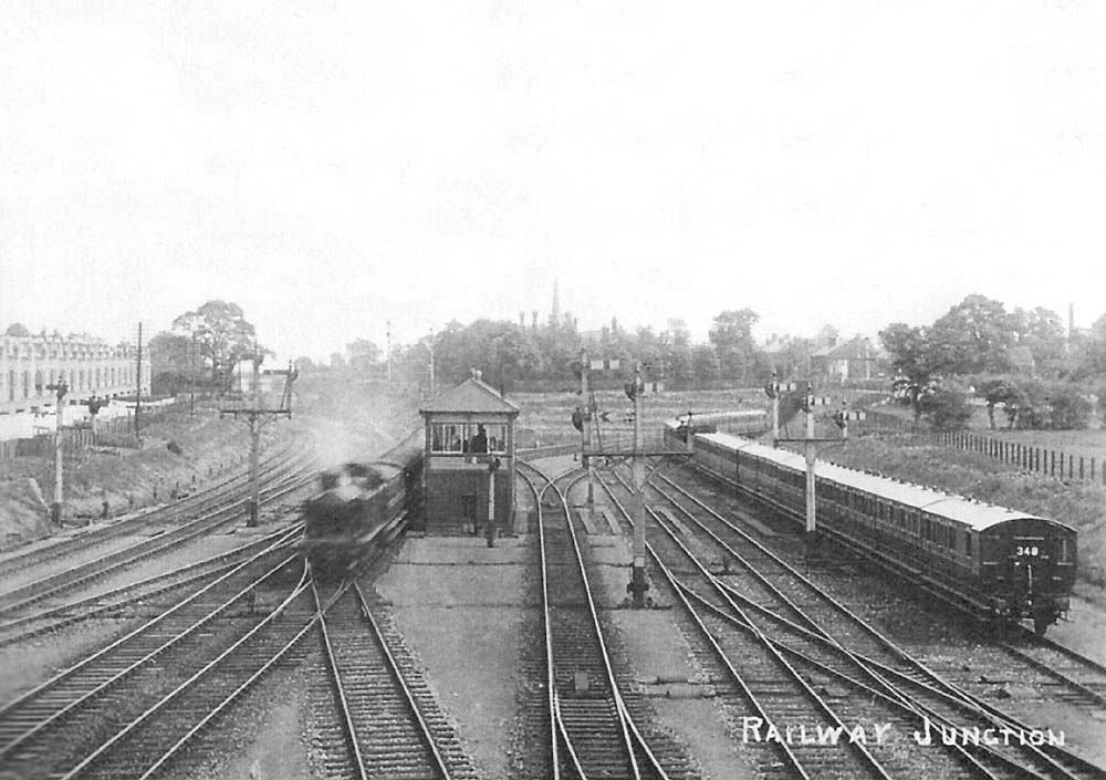 Tyseley Station An Edwardian view of Tyseley Junction with a local passenger service from