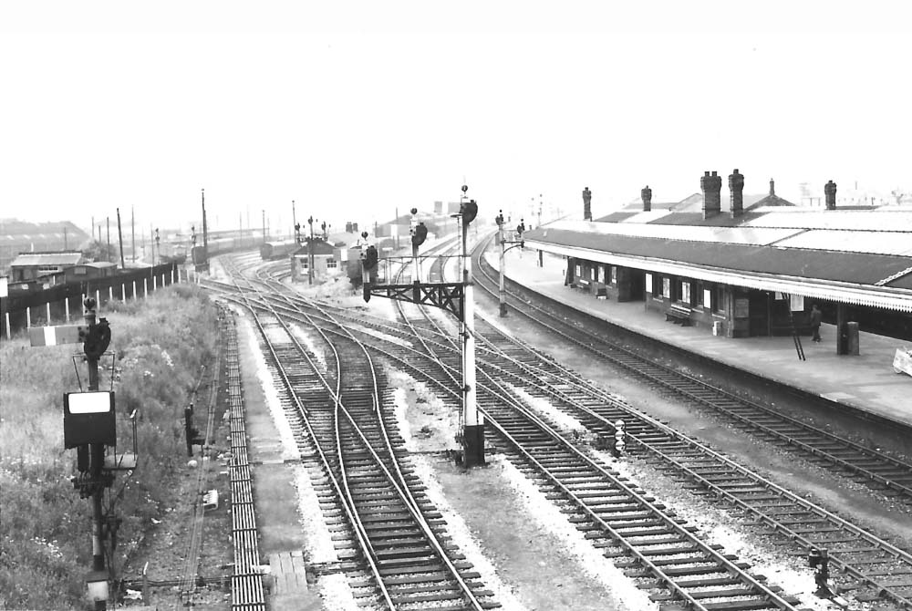 An undated photograph of the southern junction for Tyseley�s Carriage Sidings