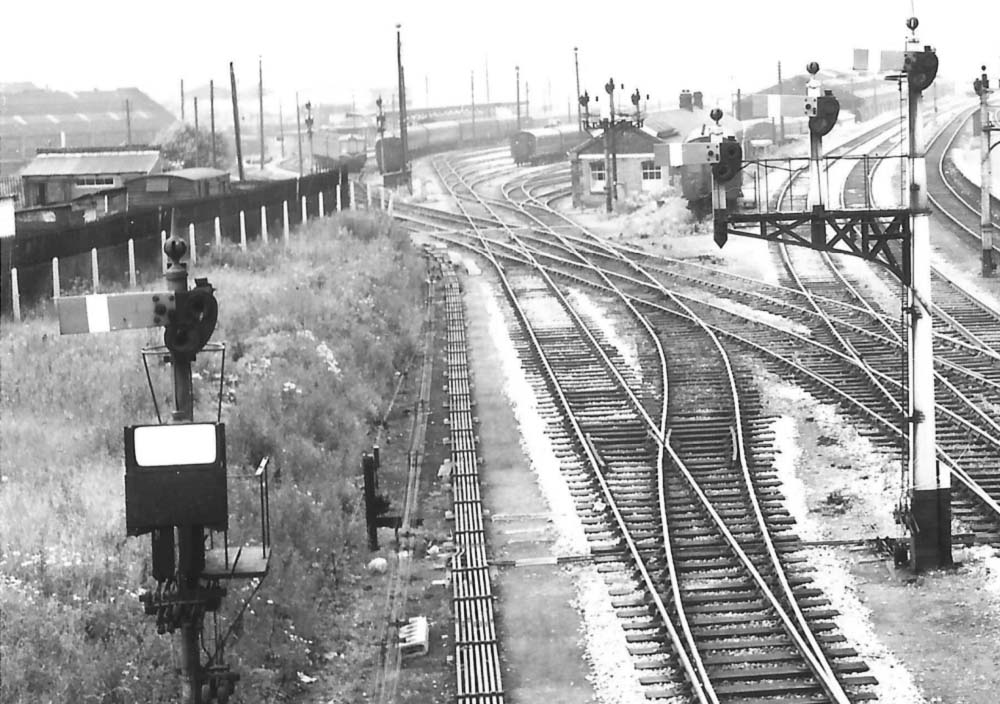 Close up showing the throat to Tyseley Carriage Sidings in its the final post 1957 iteration