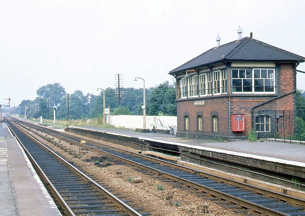 View of Warwick Signal Box seen on 17th August 1969 which replaced the North and South boxes in 1909