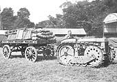 Special Fordson tractor No 2316 towing a loaded modified horse drawn trailer (No 3553) at Warwick Royal Show