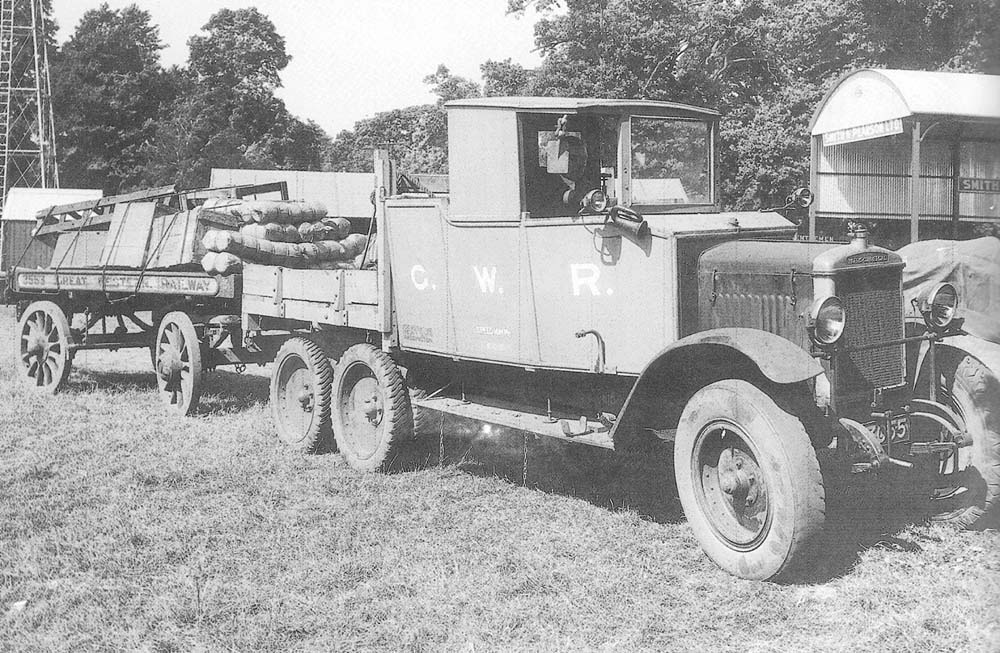 Six wheel Morris Commercial ex WD lorry chassis originally allocated No 1115 when purchased by the GWR