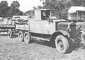 Six wheel Morris Commercial ex WD lorry chassis originally allocated No 1115 when purchased by the GWR