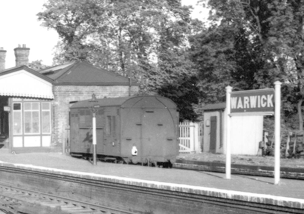 Close up of the ex-GWR horse box with groom's compartment at one end and a hay store at the other end