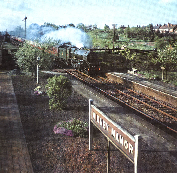 Ex-GWR 4-6-0 No 6012 'King Edward VI' on 2:35pm Birkenhead to Paddington express on 10th May 1958