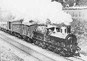 GWR 0-6-0 Standard Goods No 397 is seen at the head of an up goods train on 27th September 1910
